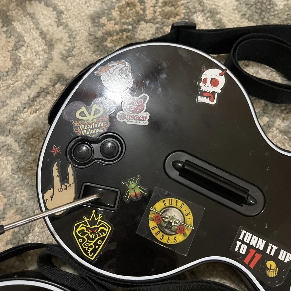 2 x Gibson Les Paul Guitar Hero Guitar PlayStation PS2 PS3 No Dongle